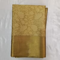 Bridal Tissue  Cotton Saree with Blous - Gold
