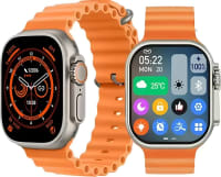 Vibrant Orange Strap Smartwatch with Fitness Tracker(pack of 1)