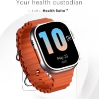 ana Health Suite Smartwatch with Vibrant Orange Band - Advanced Fitness & Health Tracker