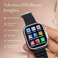 Advanced Wellness Insights Smartwatch with Mood & Stress Monitoring