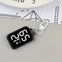 LED Digital Display Keychain Watch - Portable Digital Pocket Watch 