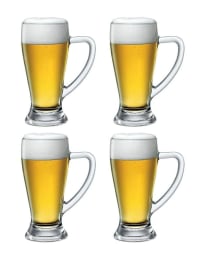 Juice Water Glass, Light Beer Clear Classic Pilsner Glass Set, Bar Weizen Wheat Glasses Juice, Mocktail, Tall for Party Pilsner Beer Juice Glass (400ML)
