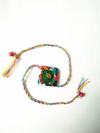 Green Diamond Shaped Rakhi
