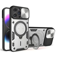 LIRAMARK Case Compatible with Apple iPhone 14 Pro (6.1 inch) with Stand & Slider Camera Military Grade Drop Protection