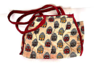 Handmade Buddha Print kalankari Cotton Shoulder Bag