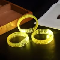 LED Wrist Band Yellow Color-1PC