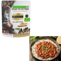Rajma Rice (COMBO)/ (JAIN SPECIAL/ NO ONION NO GARLIC) INDIAN KHANA KHAZANA Ready to eat | No Added Preservative and Colours / Serve Hot Anytime Anywhere with our Disposable-Cooker inside the Pack/ Indian Tasty Flavour Ready to Eat Food