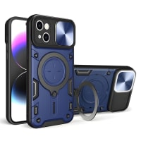 LIRAMARK Case Compatible with Apple iPhone 14 Pro (6.1 inch) with Stand & Slider Camera Military Grade Drop Protection