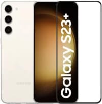 PLUGTECH Advanced Tempered Glass With Anti-Explosion 9H Hardness Edge-To-Edge Coverage Screen Guard for SAMSUNG S23 PLUS