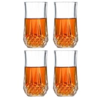 European Premium Crystal Juice and Water Glasses | 240 ML | Long Elegant Drinking Tumbler | Stylish Round Highball Glass for Cocktails, Mocktail |