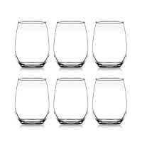 Soft Drinking Glasses |Classic shap Wine Glass |Dessert Cup | Whiskey Tumbler | Perfect for Whisky, Wine, Cocktail, Juice, Water