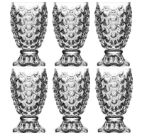 Crystal Clear Pineapple Shaped Juice Glasses | 180 ML | Creative Drinking Glass Suitable for Cocktail, Mocktail, Juice, Falooda, Soda, Mojito |