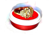 Men's and women's Gold plated  Ring with Lion Head Design