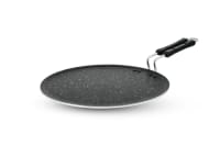 N NIDHI Delta Flat Tawa | 300mm Diameter | 4mm Thickness | Steel Wire Backelite Handle