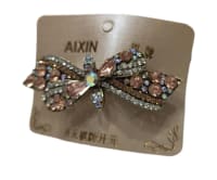 "AI XIN Rhinestone Bow Hair Clip -