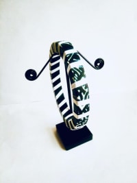 Summer Cooler - Vintage Black and White Bangle