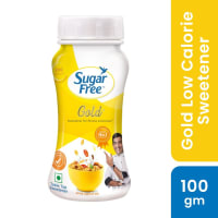 Sugar Free Gold, 100g, Jar| Equivalent to Sweetness from 2kg Sugar| India s No.1 Sweetner| Sweet like Sugar with Low Calories| Scientifically Proven & Tested