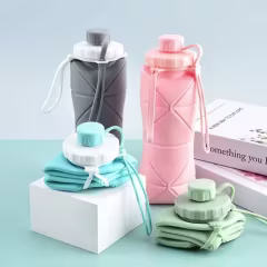 BPA Free Silicone Water Bottle Reusable & Sustainable thumbnail 2