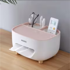 Ecoco Multifunctional Tissue Box Organizer thumbnail 2