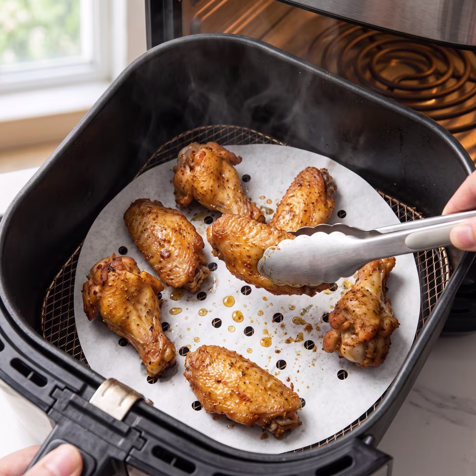 Round Perforated Parchment Paper Liners for Air Fryer - View 2