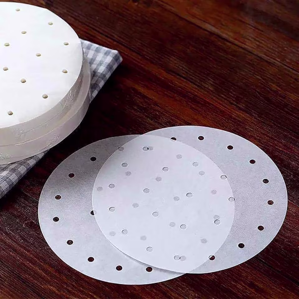 Round Perforated Parchment Paper Liners for Air Fryer - View 3