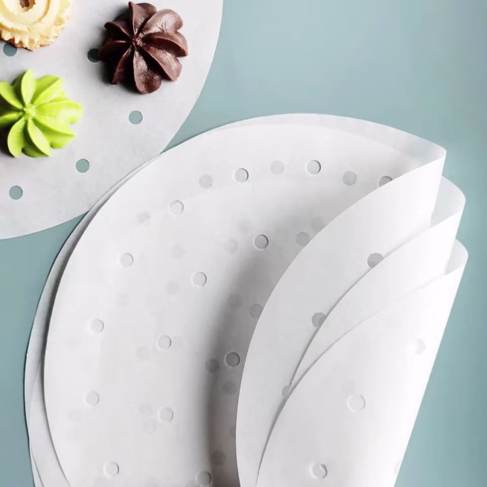 Round Perforated Parchment Paper Liners for Air Fryer - View 4
