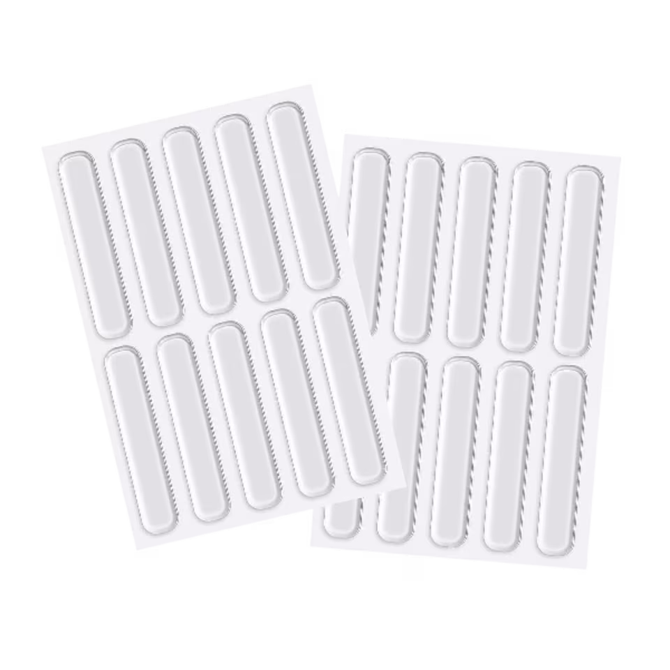 Anti-Collision Transparent Silicone Door Bumper Strips (20 pcs) - View 1