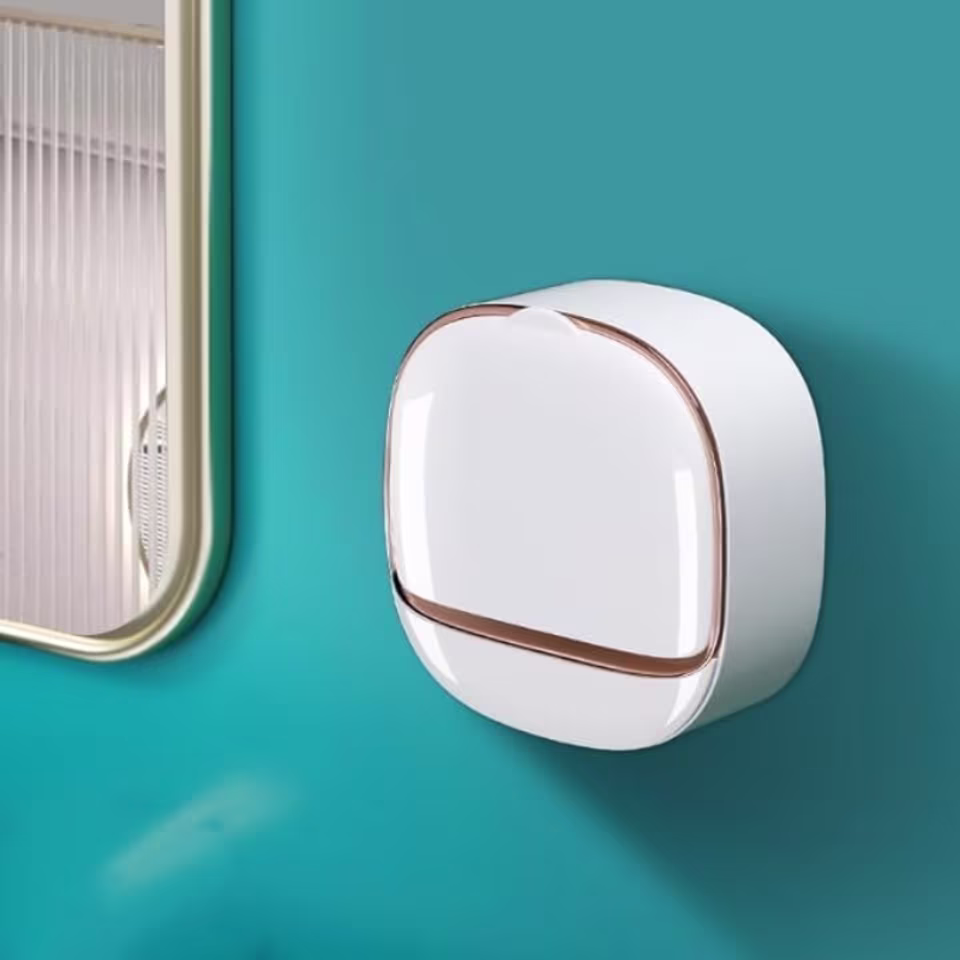 Wall Mounted Luxury Soap Holder With Lid - View 4