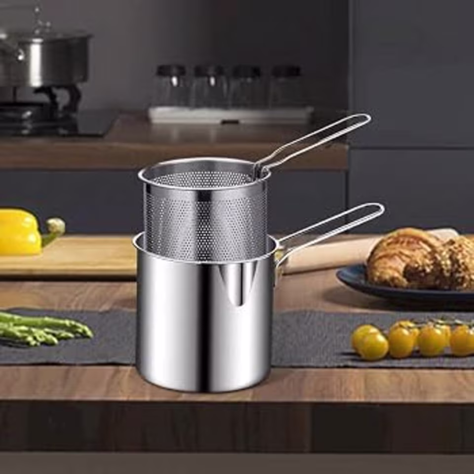 Deep Frying Pot Stainless Steel - View 4