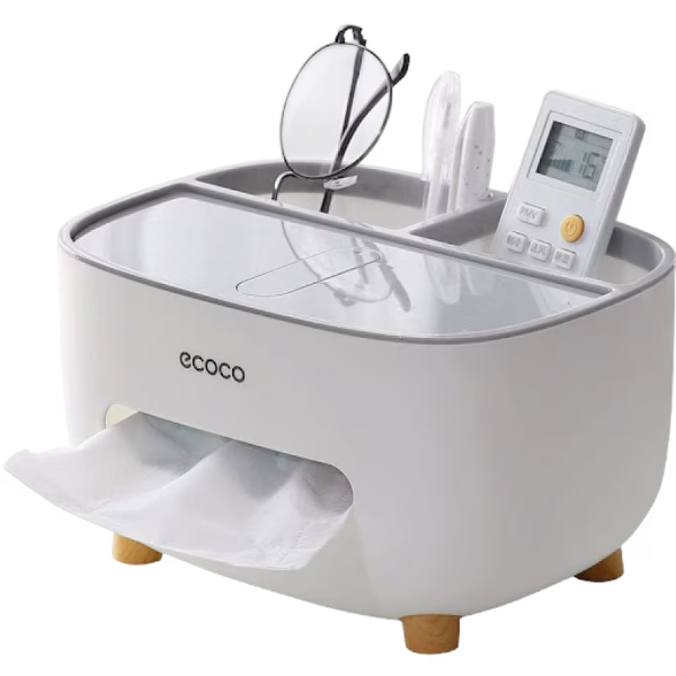Ecoco Multifunctional Tissue Box Organizer - View 1