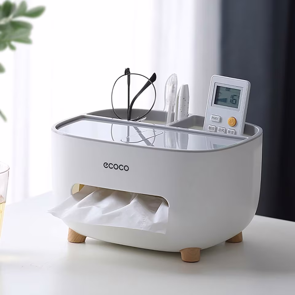 Ecoco Multifunctional Tissue Box Organizer - View 6