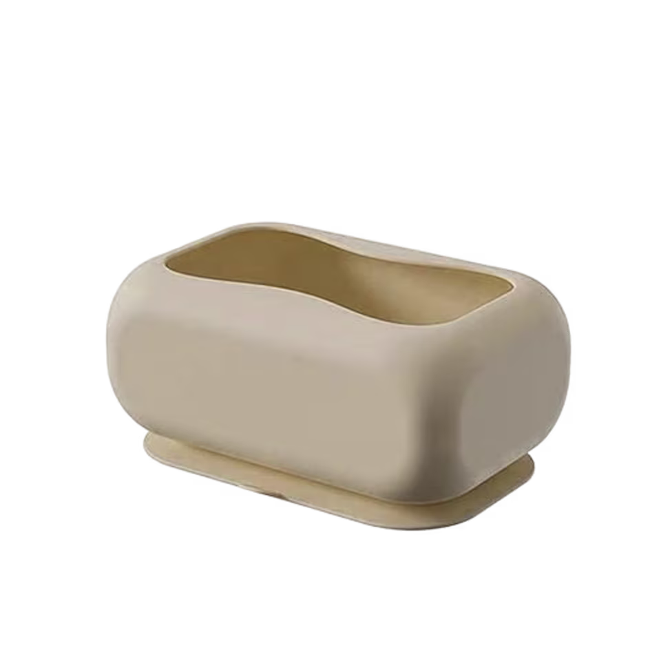 Soft Silicone Desktop Tissue Box Cover with Bottom Suction Cup - View 1
