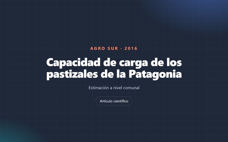 Vista previa de Capacidad de carga de los pastizales de la Patagonia