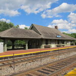 Golf metra station near Glenview Illinois