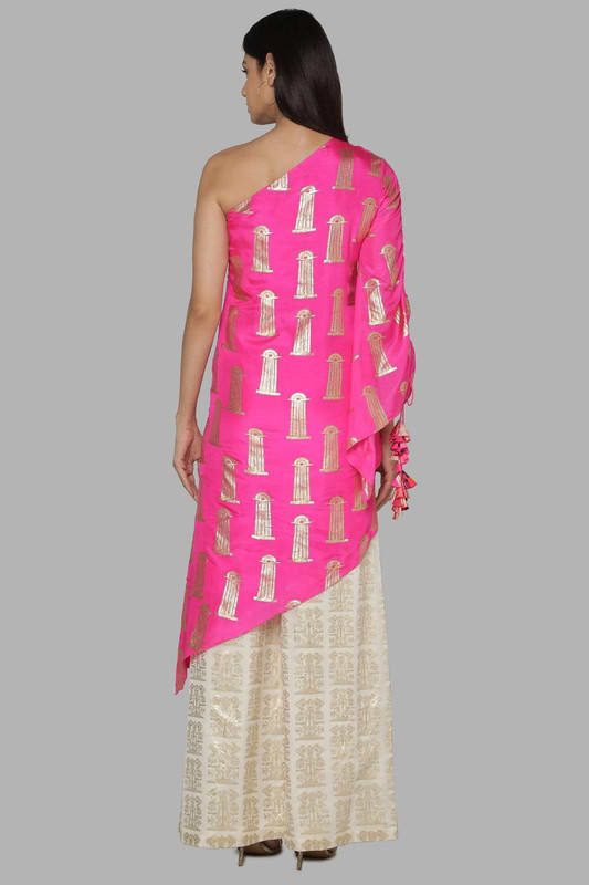 Women Dress Masaba Pink - Image 5