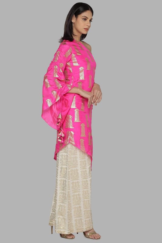Women Dress Masaba Pink - Image 4