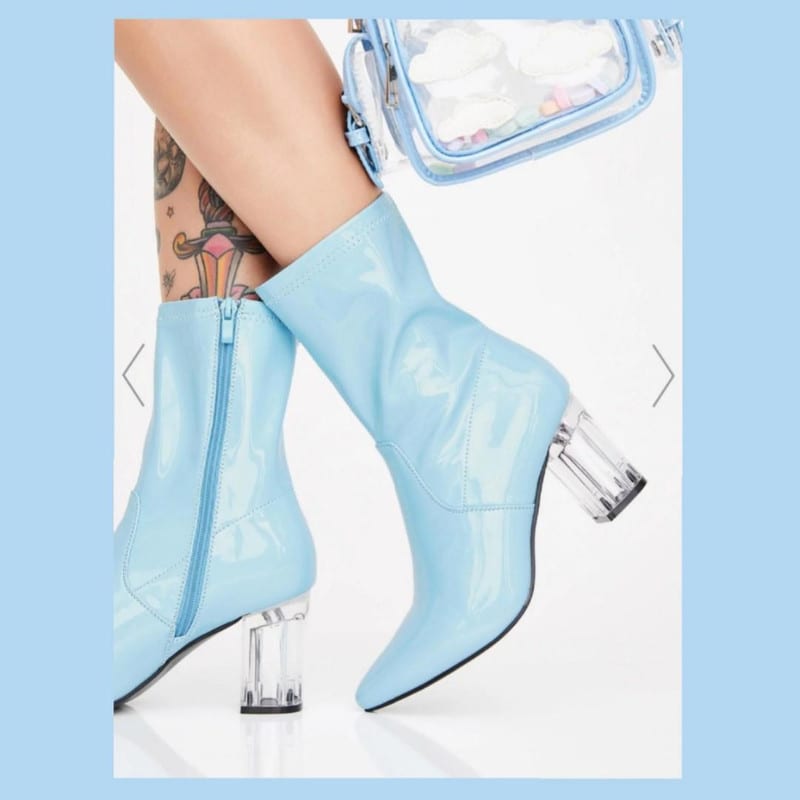Women Boots Sky Blue - Image 3