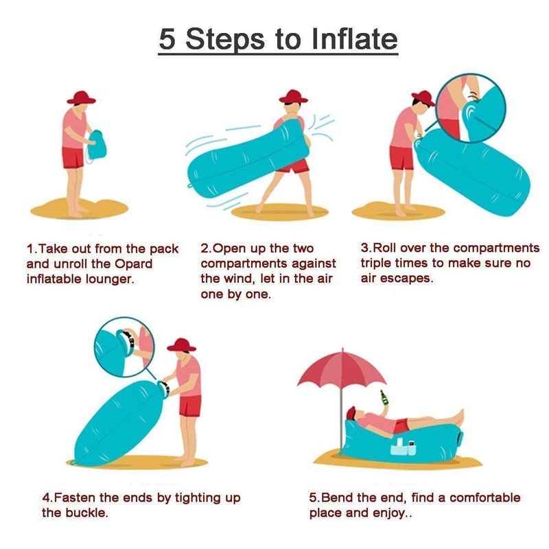 Inflatable Couch & Beach Chair for Camping, Picnic - Image 6