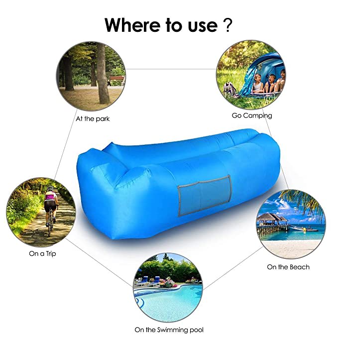 Inflatable Couch & Beach Chair for Camping, Picnic - Image 5