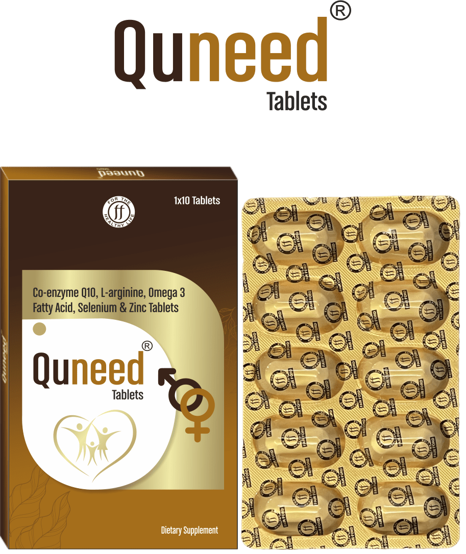 Quneed coenzyme Q10 and L-arginine fertility supplement tablets