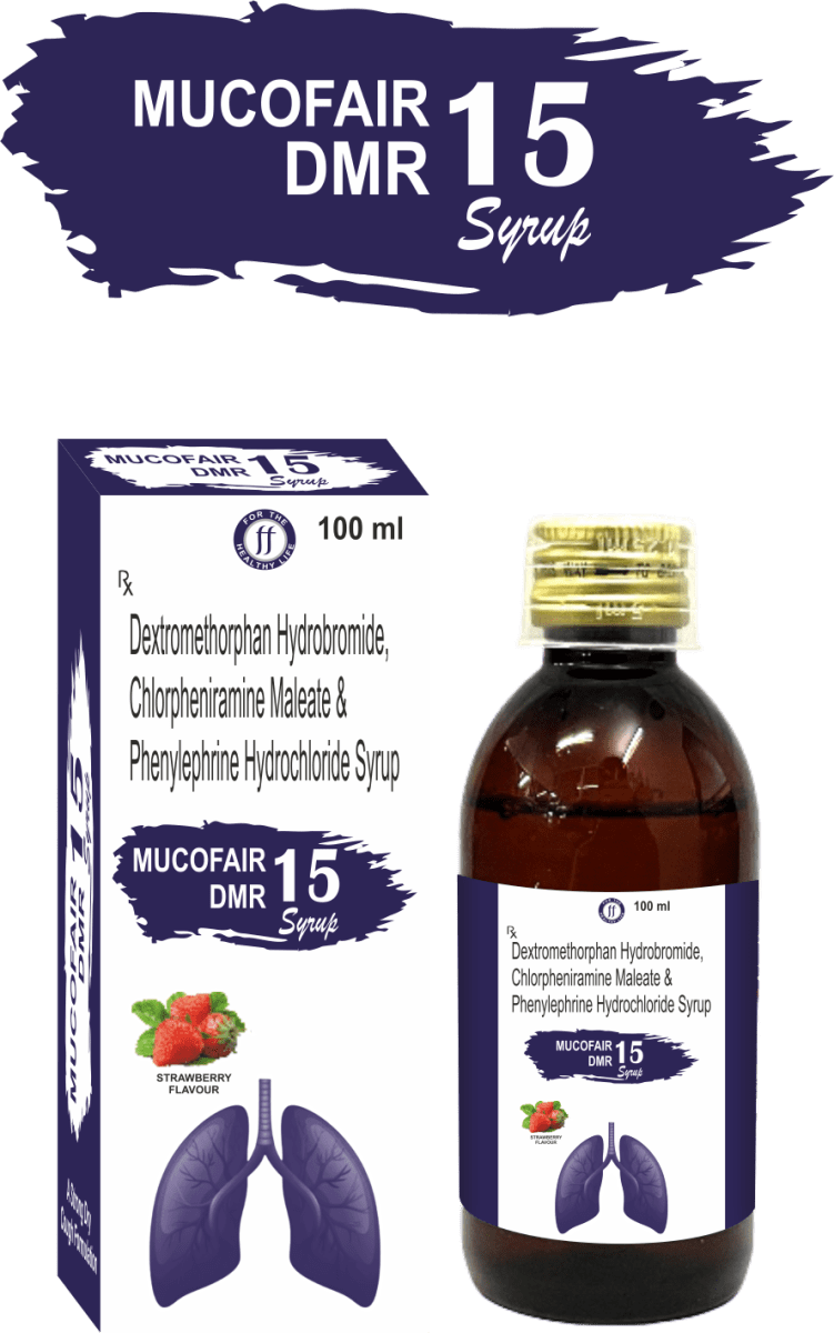 Mucofair DMR 15 cough and cold syrup