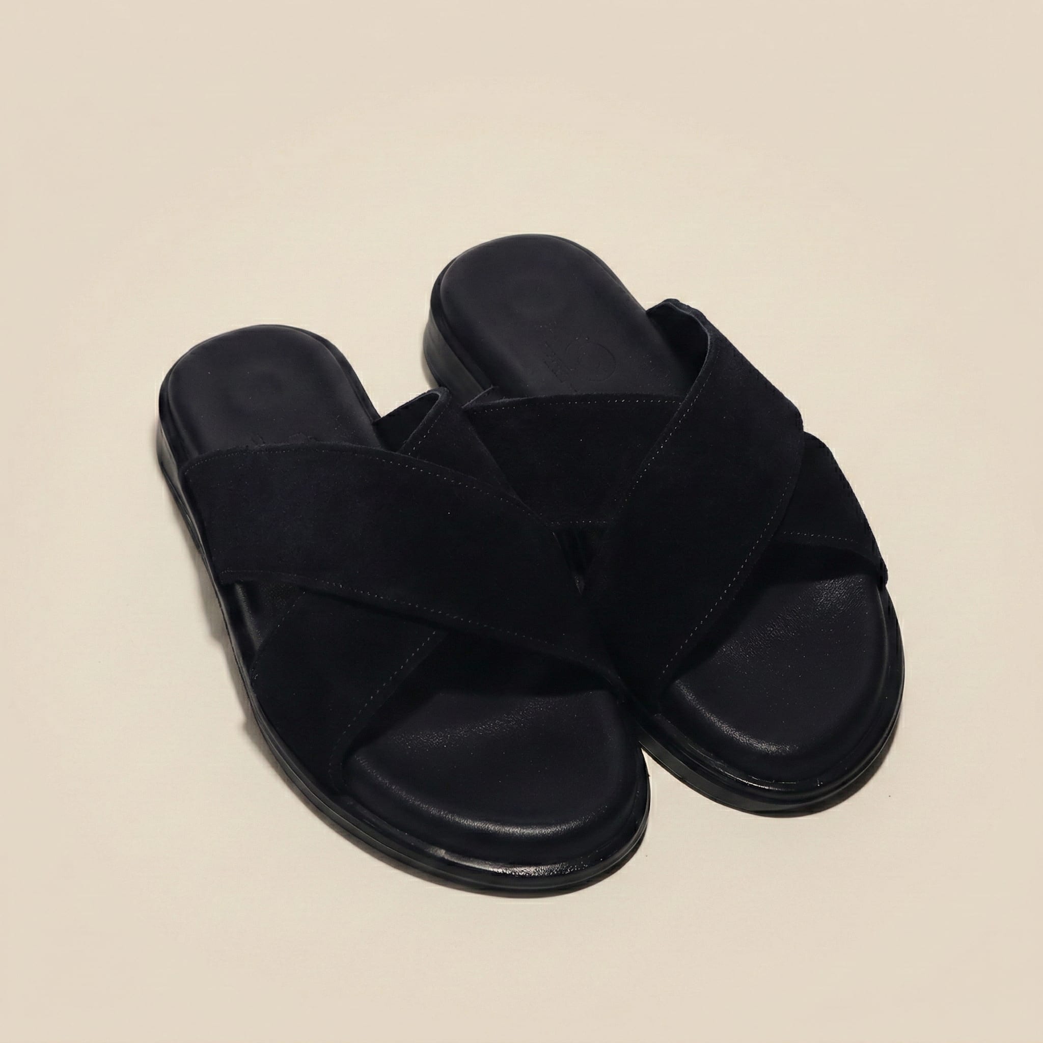 The Monaco Suede Sandal – Navy view 2