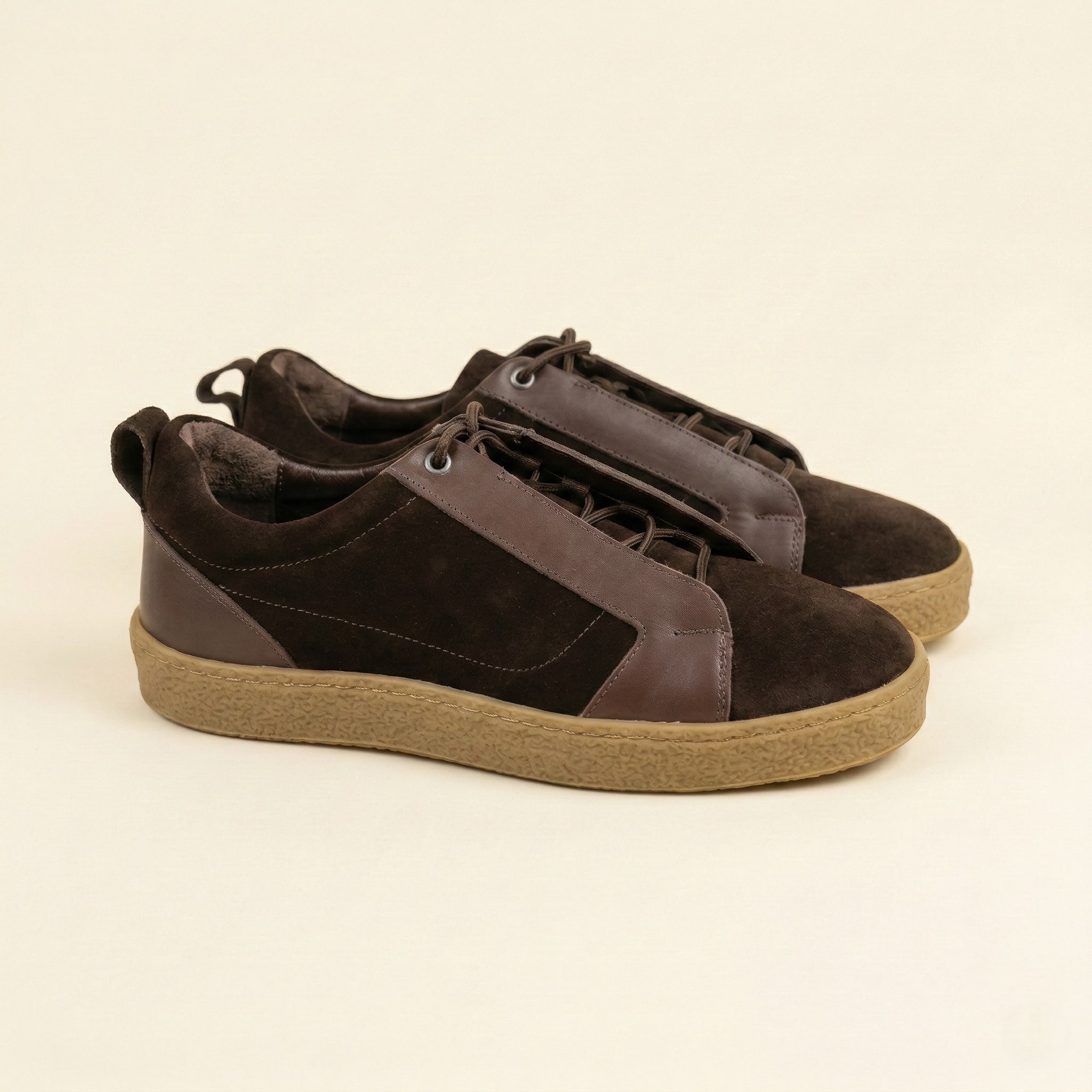 The Metro Suede Leather Sneaker – Light Edition view 3