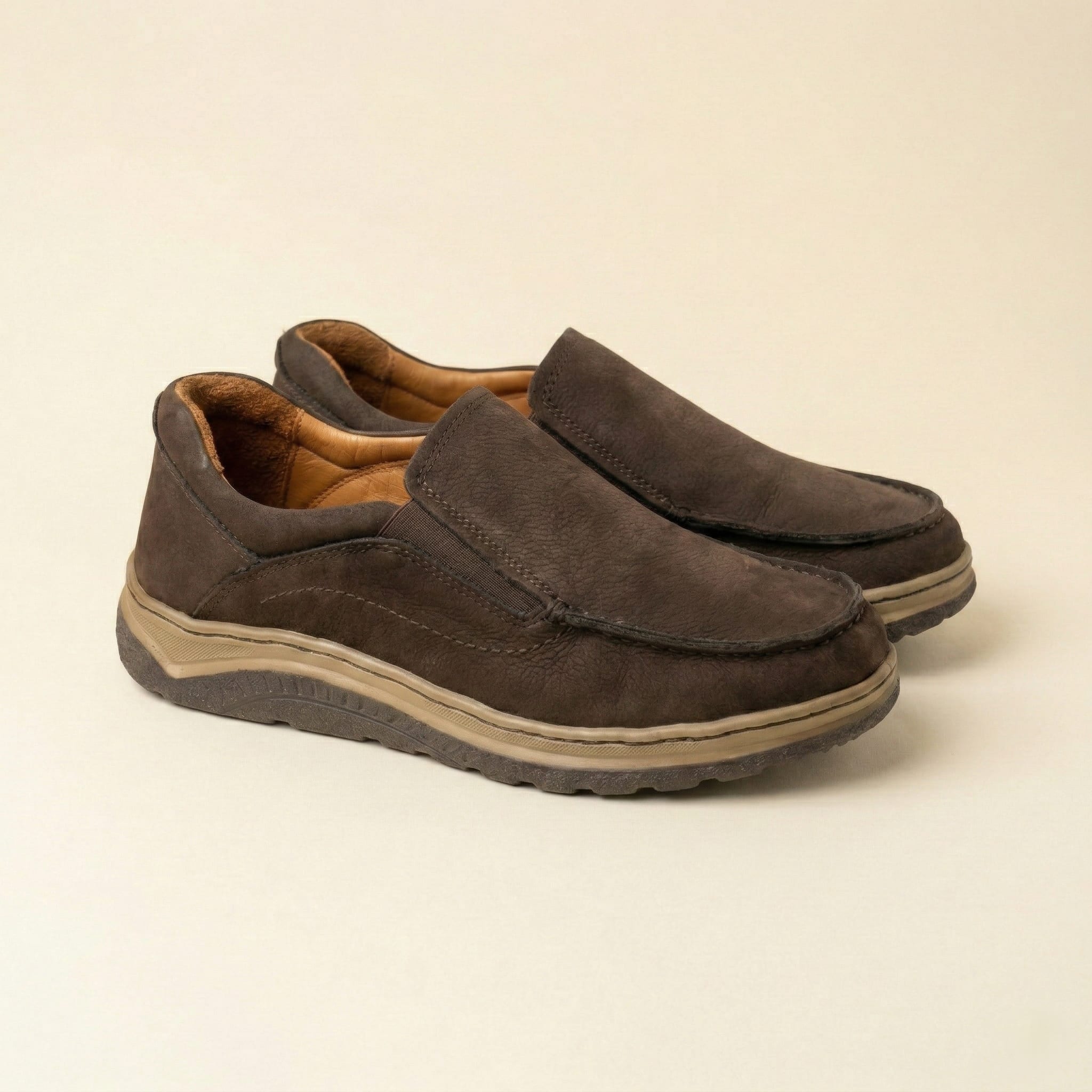 The Comfort Walk Leather Shoe – Brown view 3