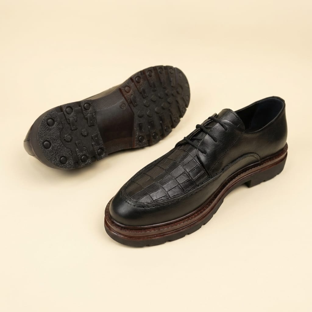 The Imperial Croc Lace-Up