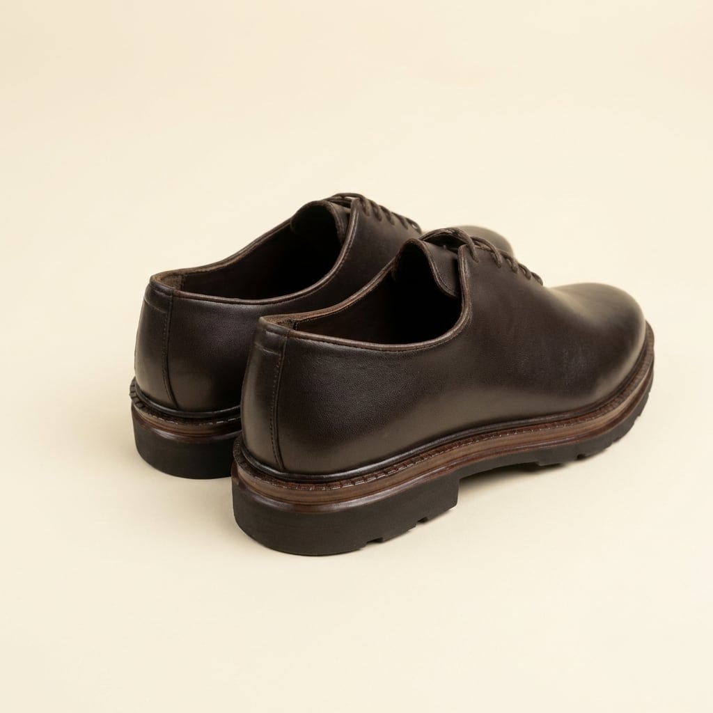 The Sovereign Leather Lace-Up – Chocolate Brown view 4