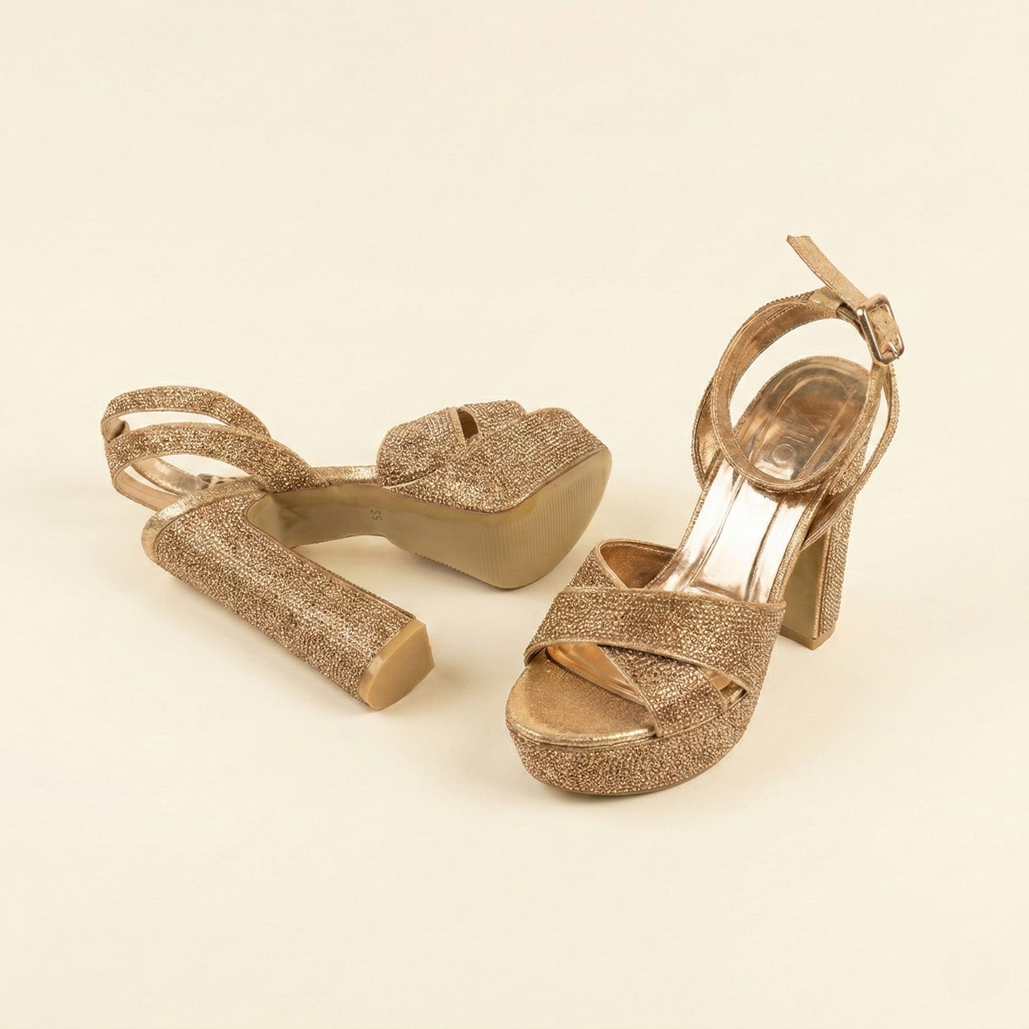 The Shimmer Platform Heel