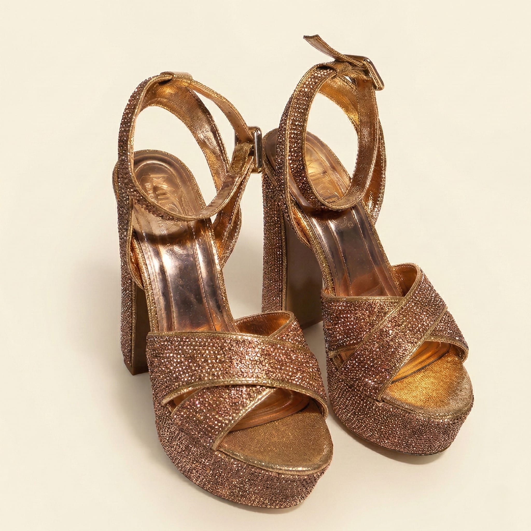 The Shimmer Platform Heel view 3