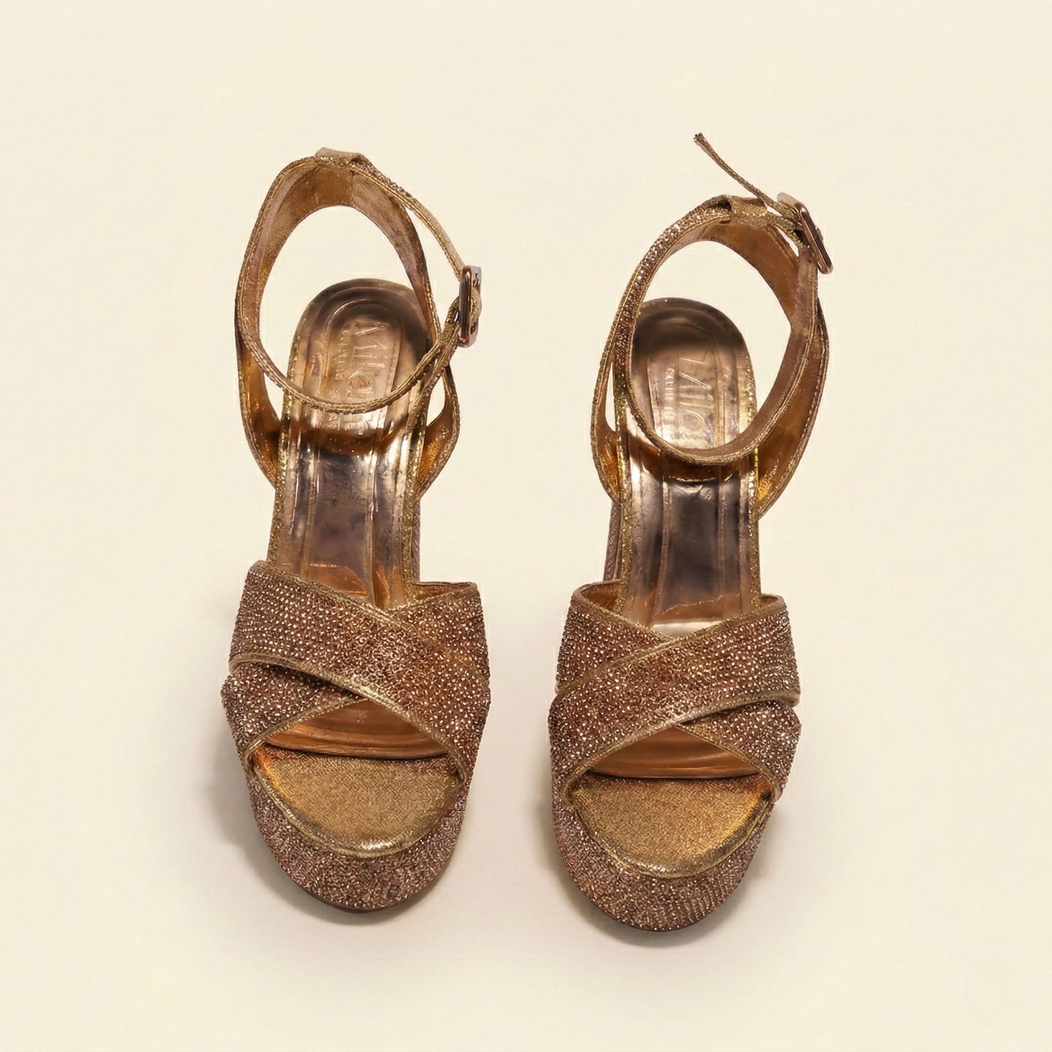 The Shimmer Platform Heel view 2