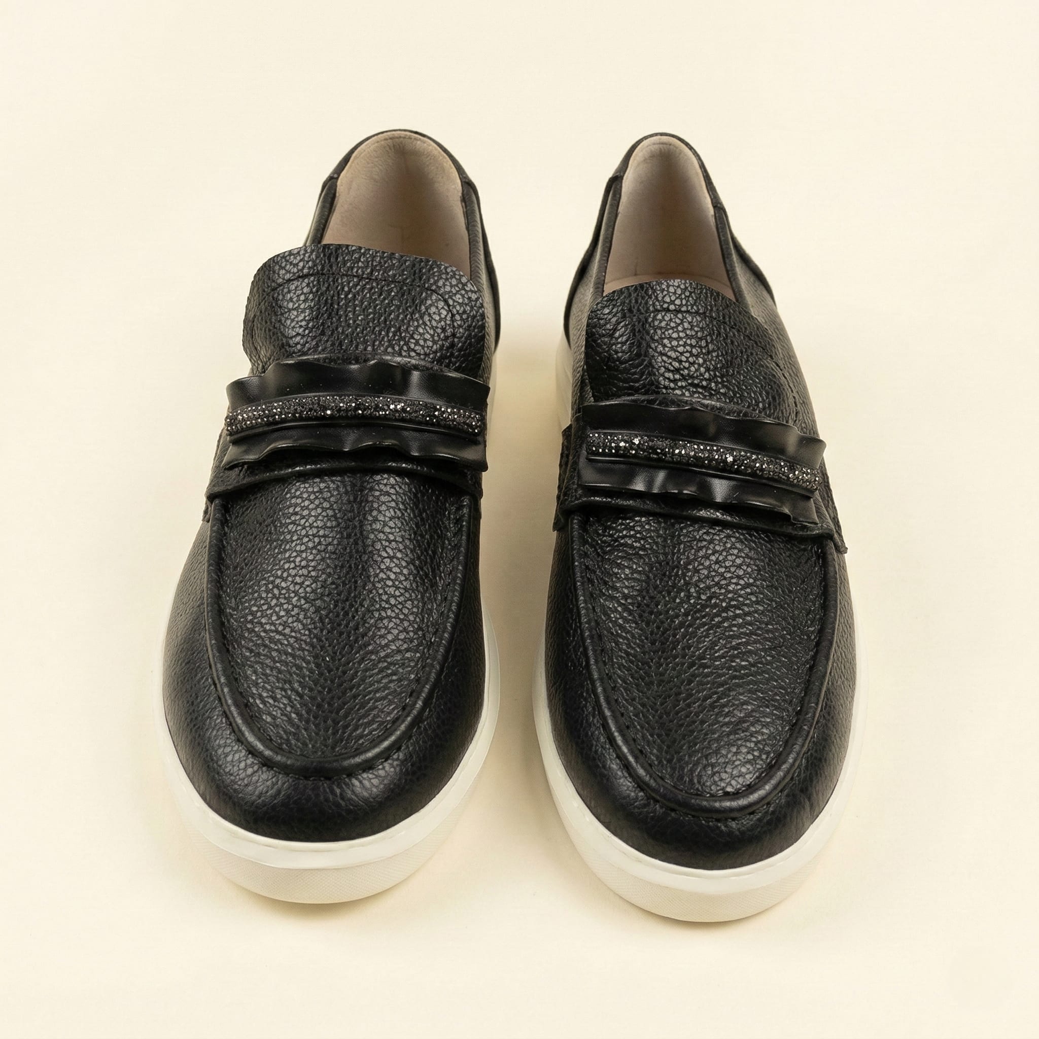 The Luxe Strap Loafer – Black view 2